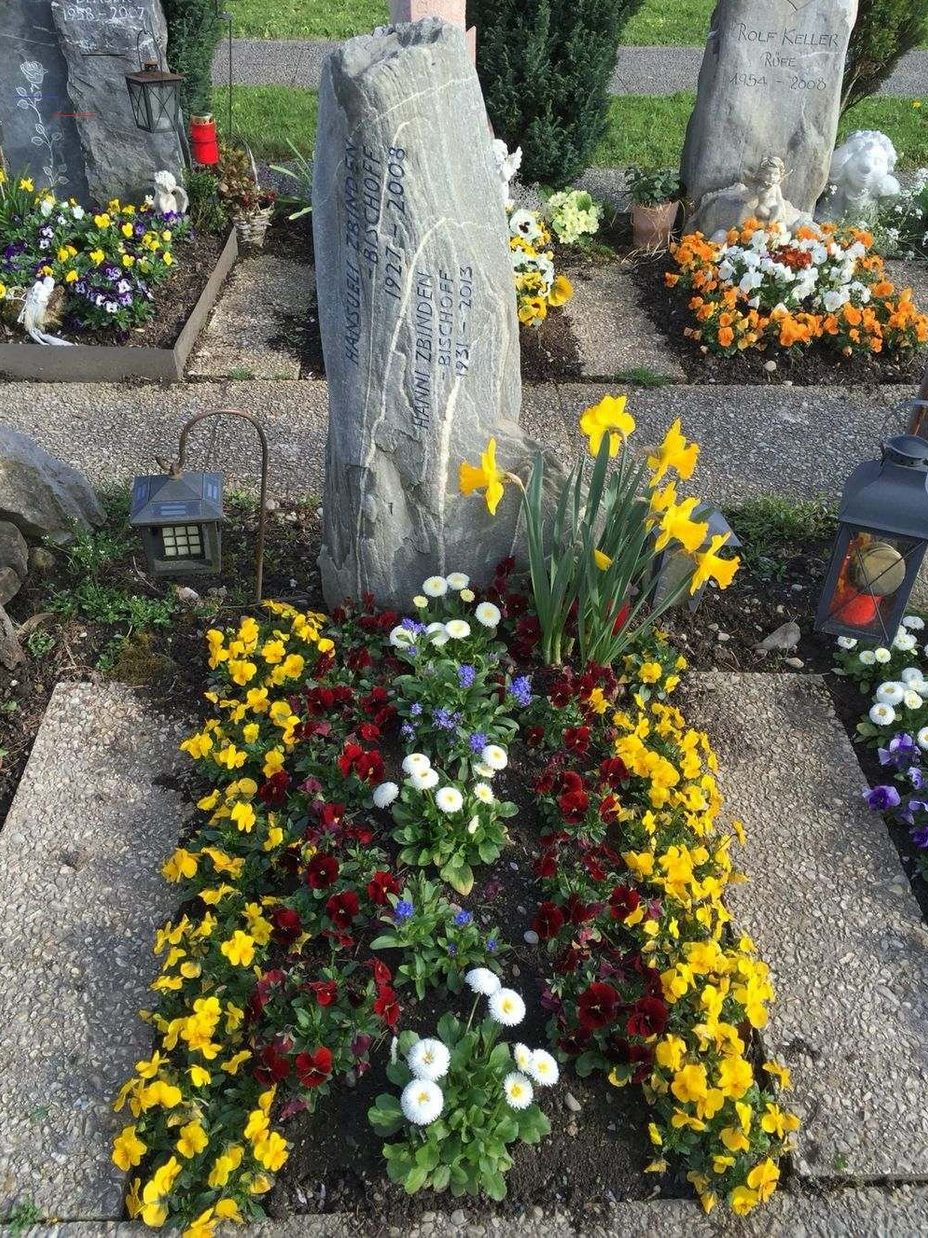 красивый цветник на русском кладбище