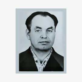 Табличка на могилу мет керам ч/б-2