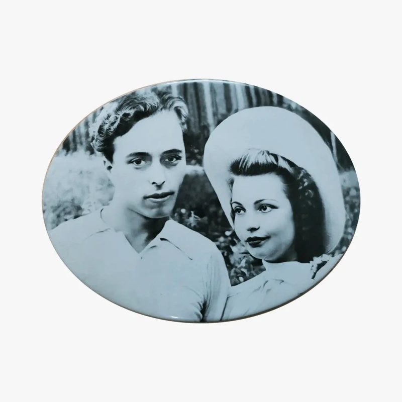 Табличка на могилу керамогранит ч/б-1