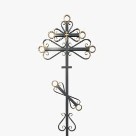 Крест на могилу из металла М-8