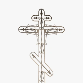Крест на могилу из металла М-2