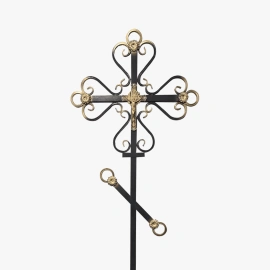 Крест на могилу из металла М-7