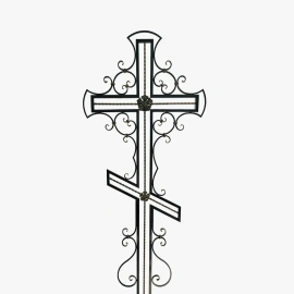 Крест на могилу из металла кованый М-6