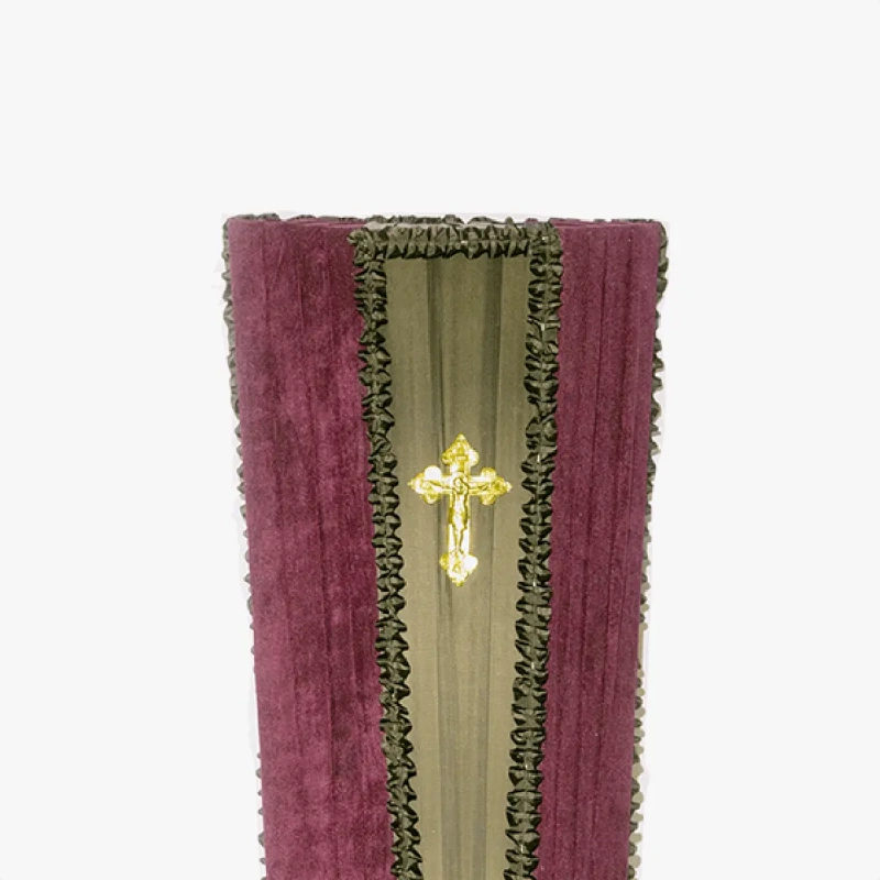 Гроб обитый тканью Т-4